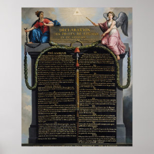 Declaration of the Rights of Man and Citizen Poster