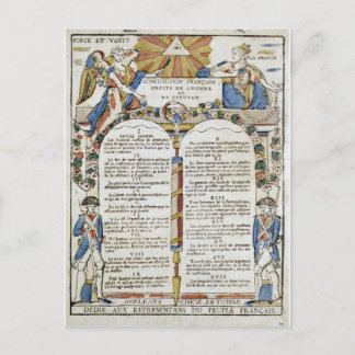 Declaration of the Rights of Man and of the Citize Postcard