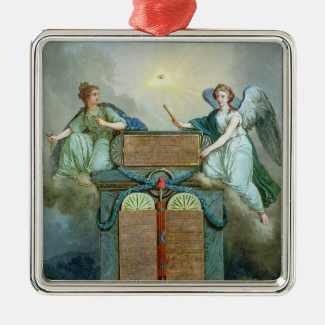 Declaration of the Rights of Man and the Citizen Metal Ornament (Front)