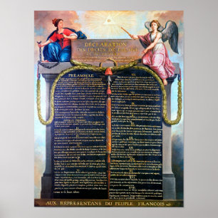 Declaration of the Rights of Man and the Citizen Poster