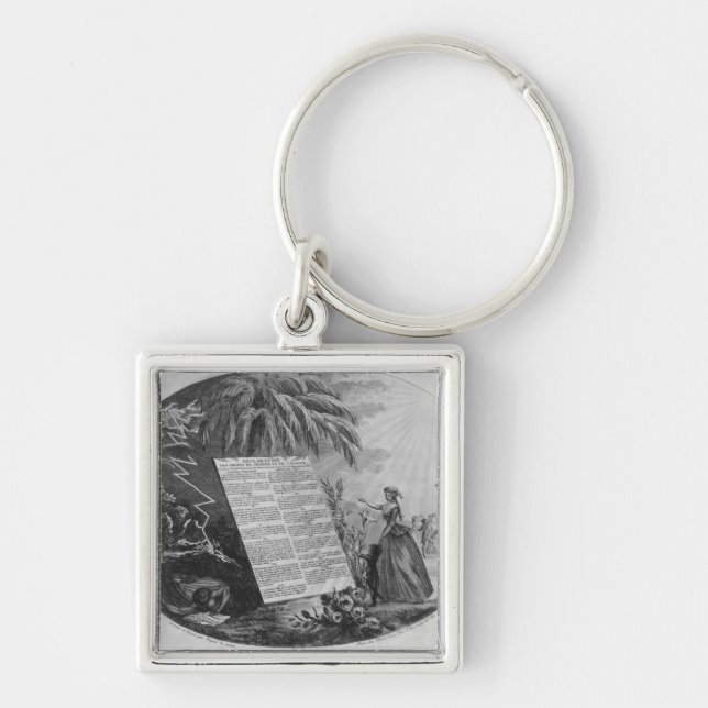 Declaration of the Rights of Man Keychain (Front)