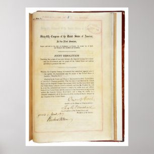 Declaration of War against Germany April 5 1917 Poster