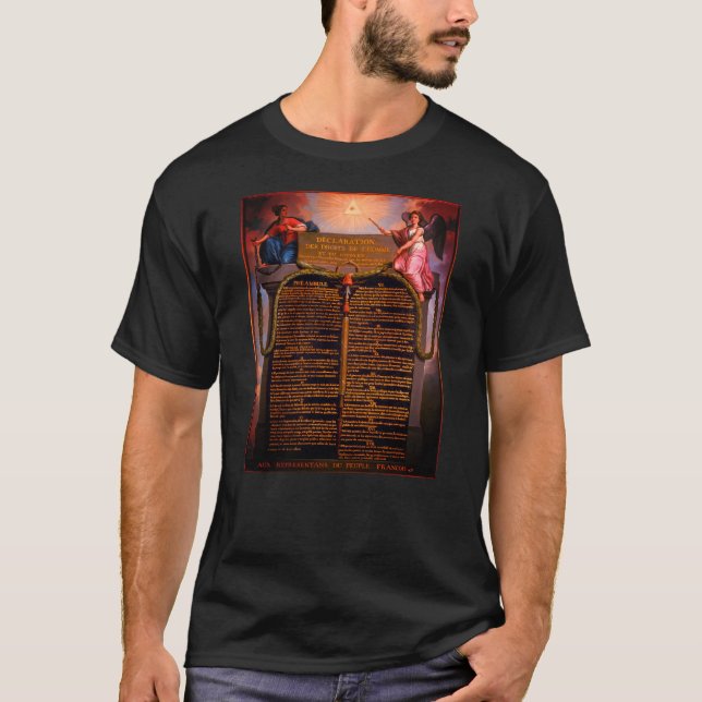 Declaration - Rights of Man and of the Citizen T-S T-Shirt (Front)