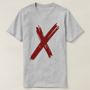 Déclaration X en gras - T-shirt minimaliste