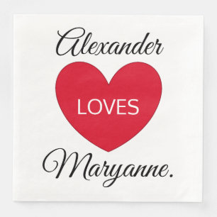 Declaring Love Napkin
