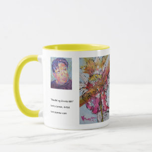 Declining Zinnia 001 / Artist Larry Lerew Mug