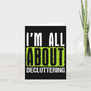 Decluttering Enthusiast Home Organizer Cleaning Mo Card