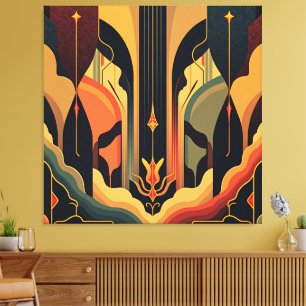 Deco Abstraction Canvas Print