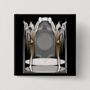 deco angels 2 inch square button