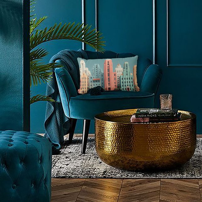 Deco Architecture Dreamscape Lumbar Pillow (Creator Uploaded)