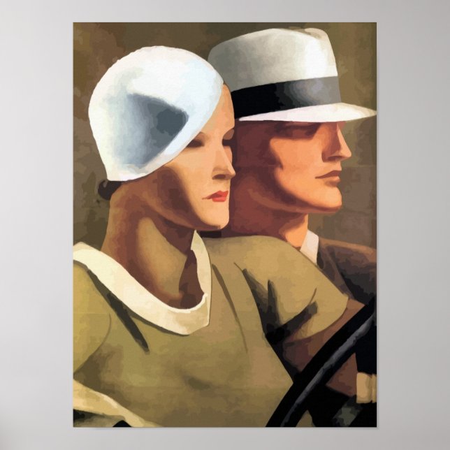 Deco art Drive My Car painting Poster (Front)