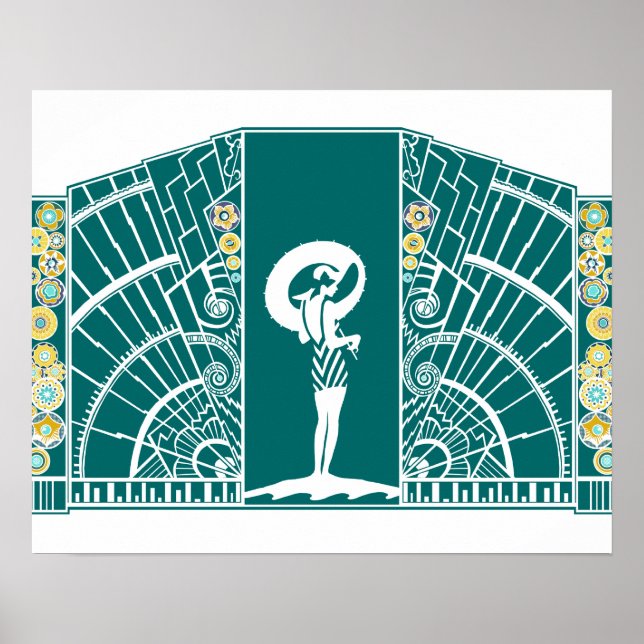 DÉCO BALNÉAIRE en Turquoise et Jaune (Devant)