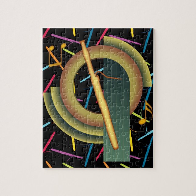 Deco Bassoon Jigsaw Puzzle (Vertical)