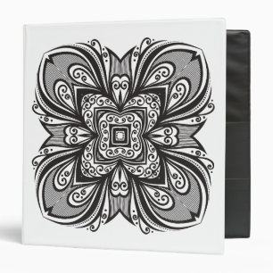 Deco Black Square Inspired Binder