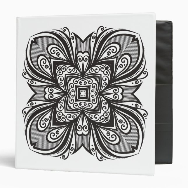 Deco Black Square Inspired Binder (Front/Inside)