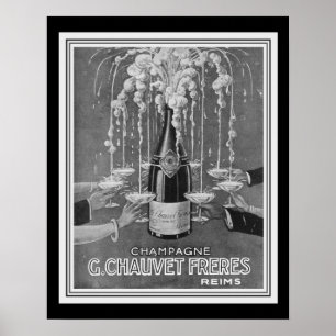 Déco Chauvet Frères Champagne Ad 16 x 20