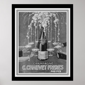 Déco Chauvet Frères Champagne Ad 16 x 20