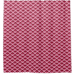 Deco Chinese Scallops, Burgundy Wine and Pink