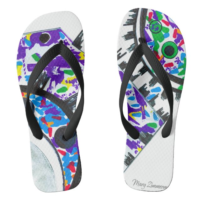 "Deco Cogs" flip flops (Footbed)