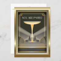 Deco Contemporary Gala Event 2 Invitation