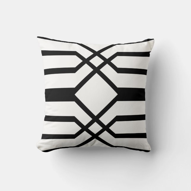 Deco Crest Double, Throw Pillow (Front)