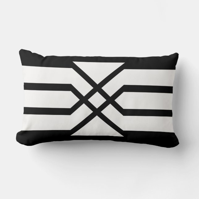 Deco Crest Lumbar Pillow (Front)