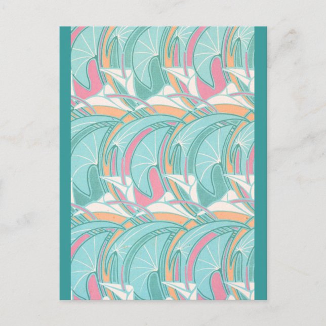 Deco Curves Postcard (Front)