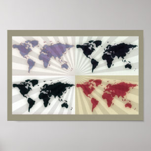 déco de cartes du monde