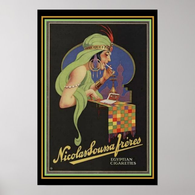 Deco Egyptian Cigarette Ad Poster 13x19 (Front)