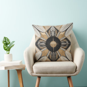 Deco Elegance Throw Pillow