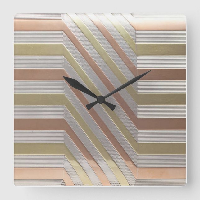 Deco Geometric Clock (Front)