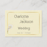 Deco Gold Framed Vintage Lily Wedding Cream
