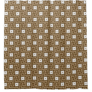 Deco Greek Key, Taupe Tan and Brown