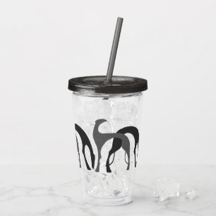 Deco Hounds Acrylic Tumbler Grey