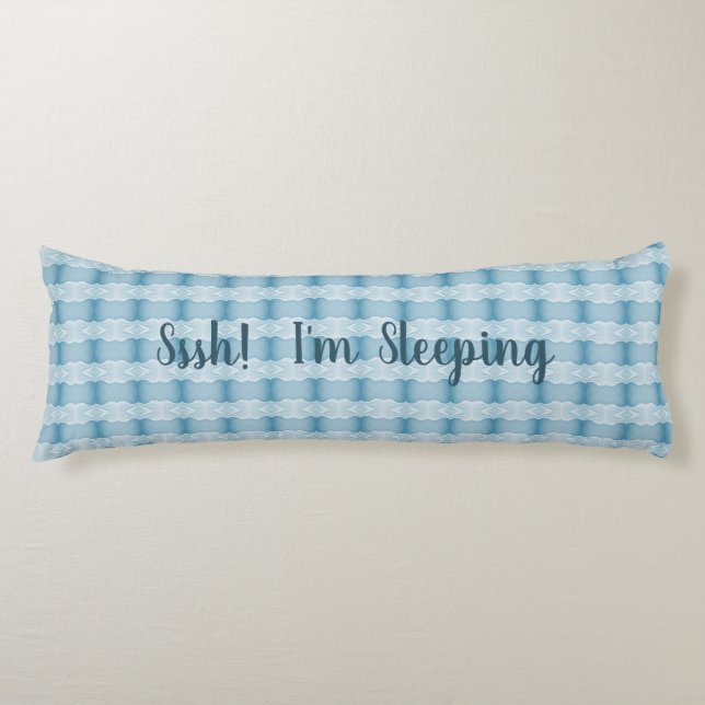 Deco Inspired Blues Body Pillow (Front)