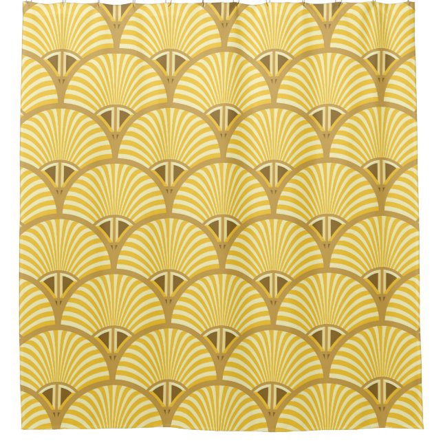 Deco Majesty: Gilded Peacock Feather Tapestry (Front)