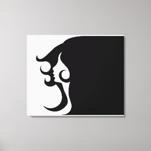 Deco Mod Woman Canvas Print