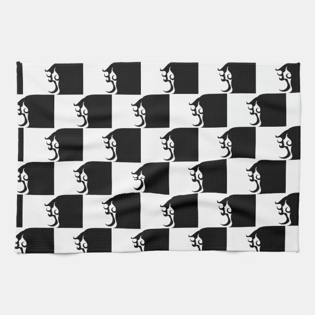 Deco Mod Woman Kitchen Towel (Horizontal)