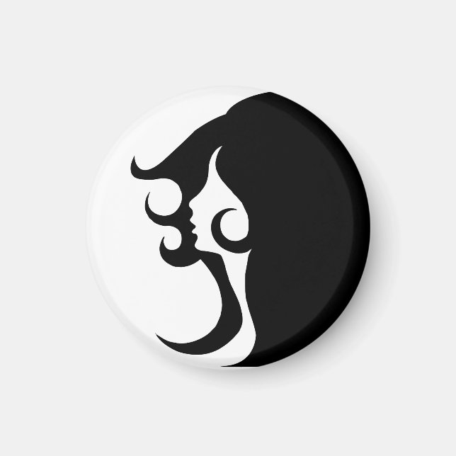 Deco Mod Woman Magnet (Front)