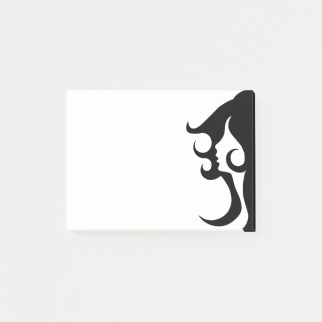 Deco Mod Woman Post-it Notes (Front)