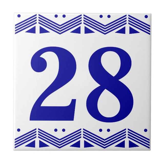 Deco Number Tile (Front)