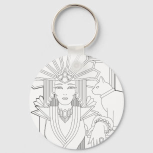 Deco Priestess Keychain