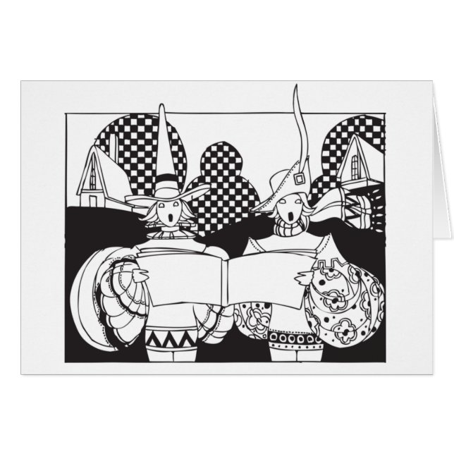 Deco Renaissance Carolers (Front Horizontal)