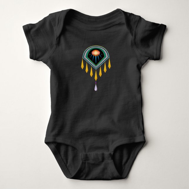 Deco Space Egg Baby One-Piece Bodysuit (Front)