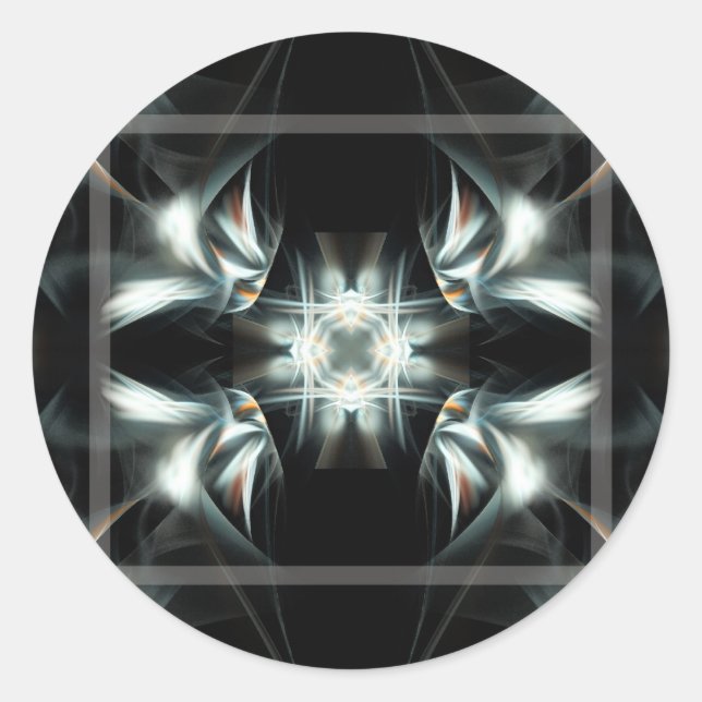 Deco Star Classic Round Sticker (Front)