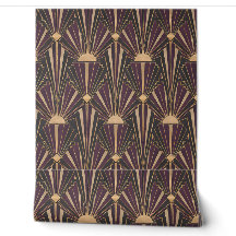 Deco Sunburst Art Deco Peel and Stick Wallpaper