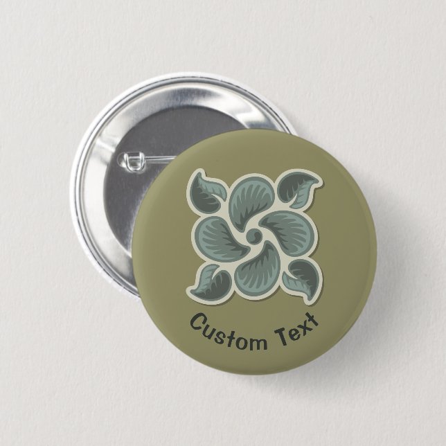 Deco tile 2 inch round button (Front & Back)