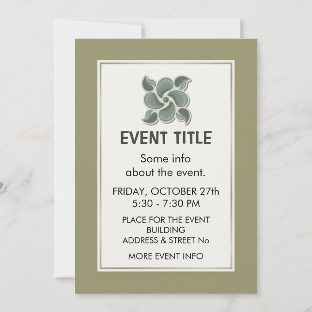 Deco tile 2 invitation (Back)
