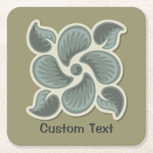 Deco tile 2 square paper coaster