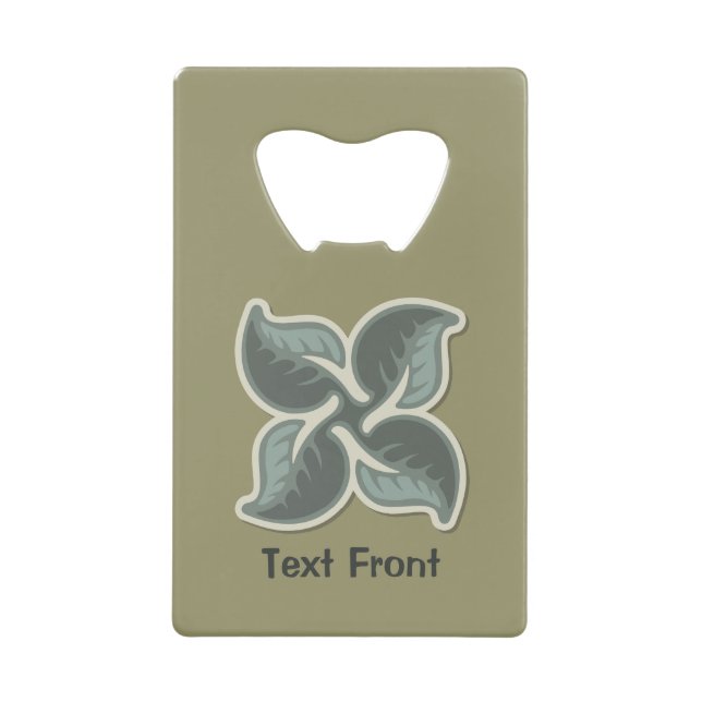 Deco tile 3 credit card bottle opener (Front)